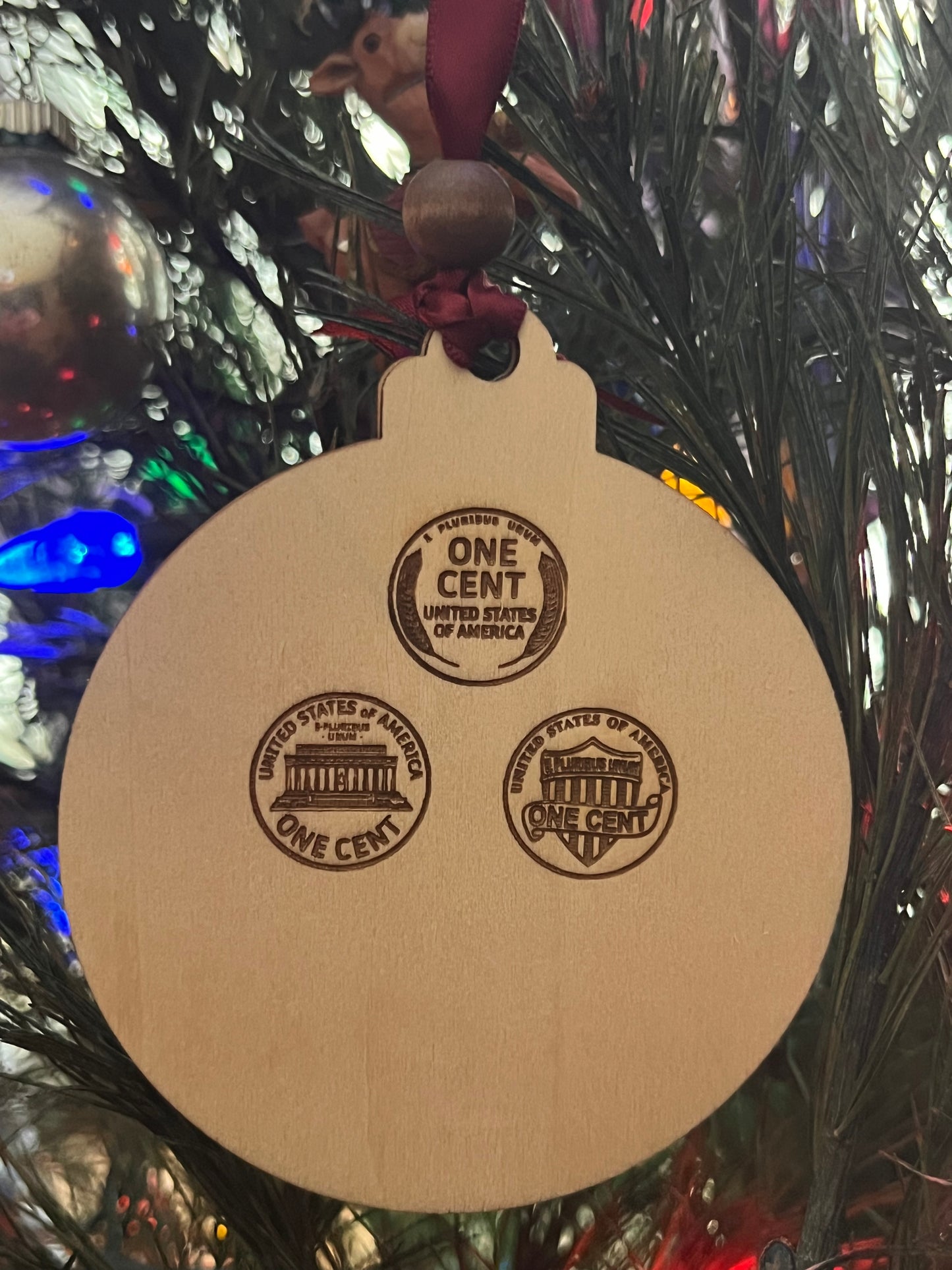 7 Bulk Commemorative Penny Ornamenst- The Year We Lost Our Cents 2025