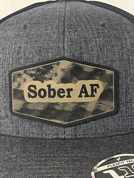 Sober AF patch hat