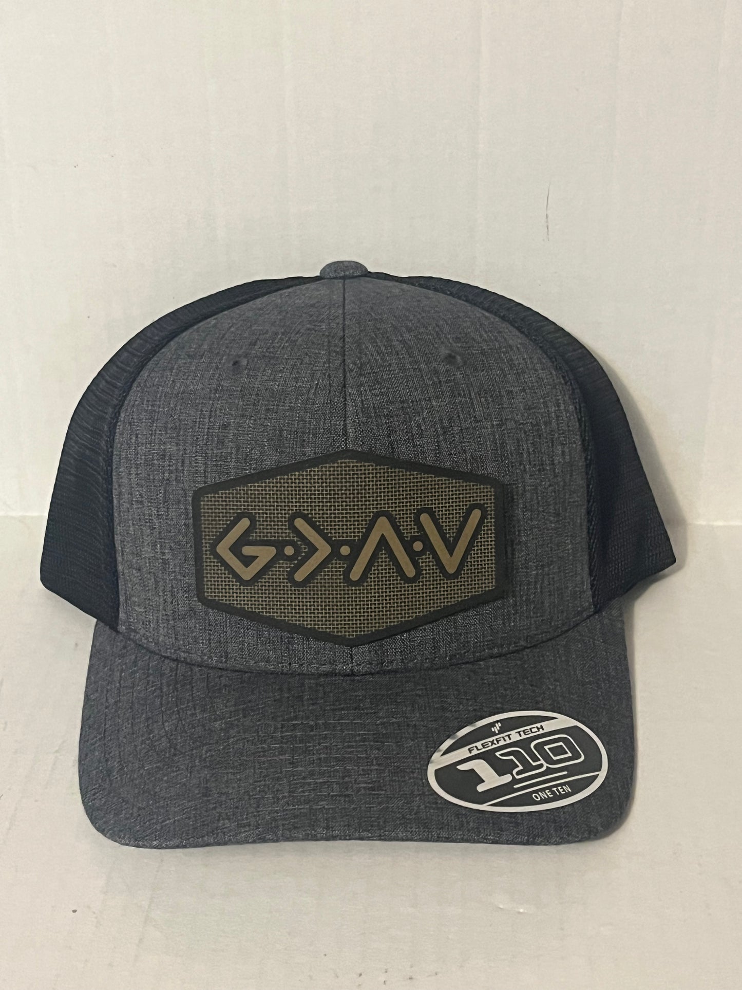 God is Greater than the Highs and Lows leatherette patch Hat
